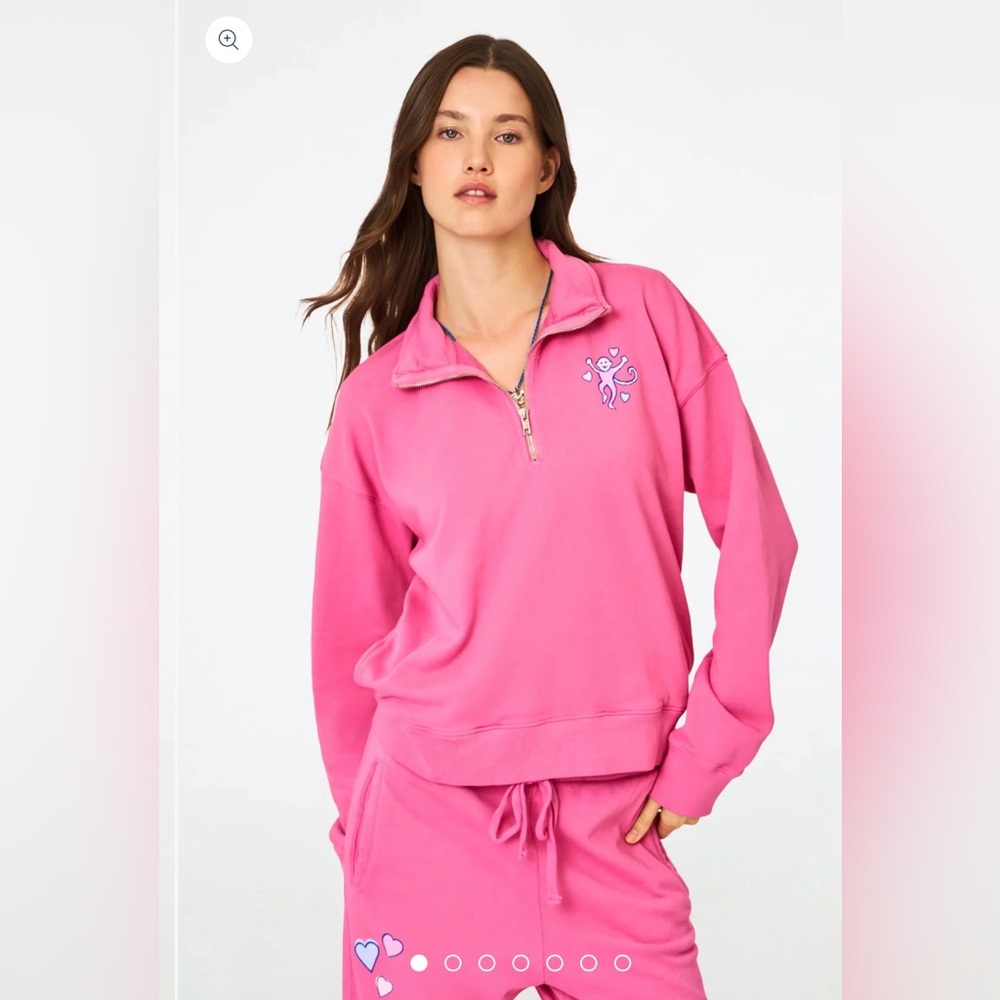 Roller Rabbit Bundle Monkey Love Half Zip Sweatsh… - image 6